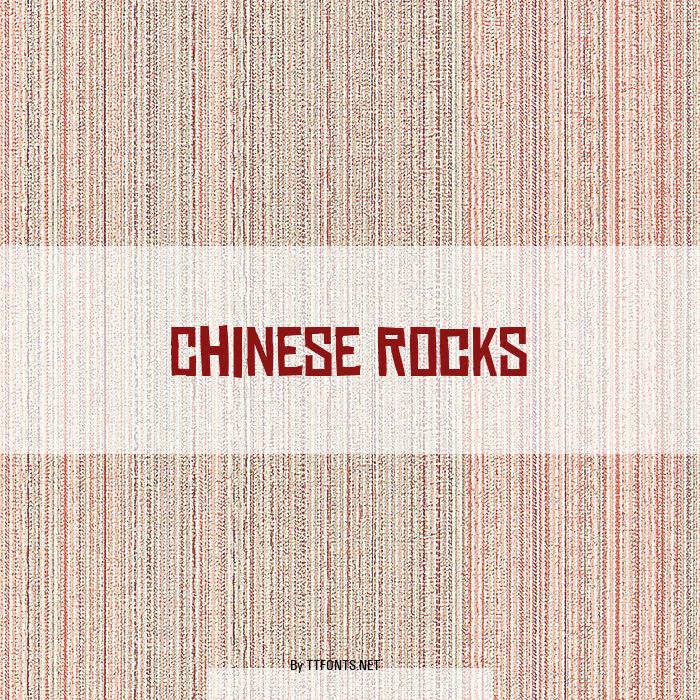 Chinese Rocks example